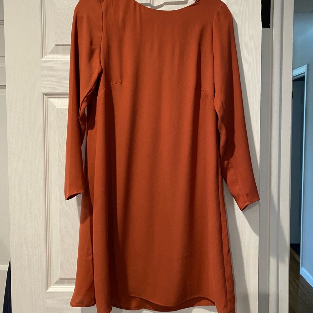 H&M brick orange dress